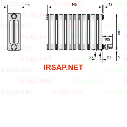Радиатор IRSAP Tesi 40600/12 T26 CL 01
